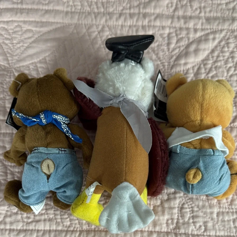 Harley-Davidson Plush Toy Trio - Brown, Yellow, Black - Picture 6 of 8